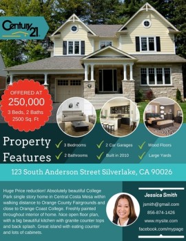 Template 124 real estate e-flyer design