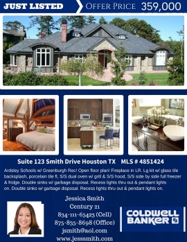 Template 105 real estate e-flyer design