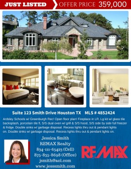 Template 107 real estate e-flyer design