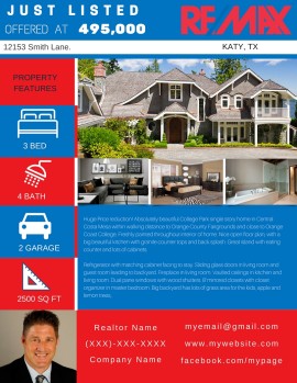 Template 123 real estate e-flyer design