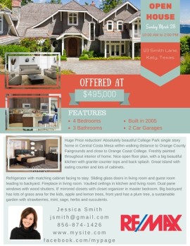 Template 109 real estate e-flyer design
