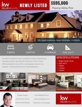 Template 117 real estate e-flyer design