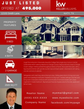Template 122 real estate e-flyer design