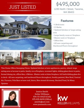 Template 103 real estate e-flyer design