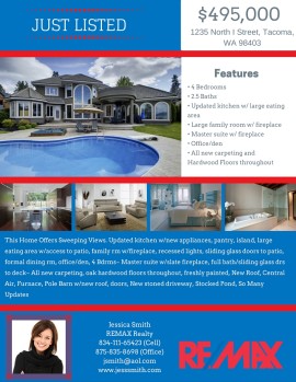 Template 104 real estate e-flyer design