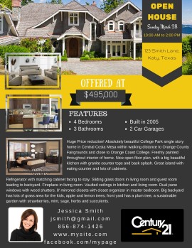 Template 110 real estate e-flyer design