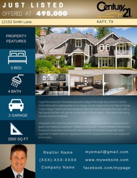 Template 119 real estate e-flyer design