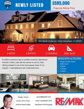 Template 118 real estate e-flyer design