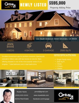 Template 115 real estate e-flyer design