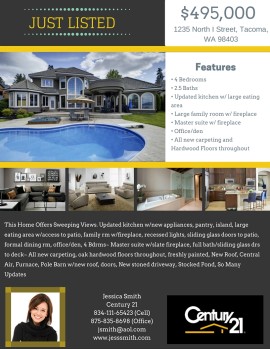 Template 101 real estate e-flyer design
